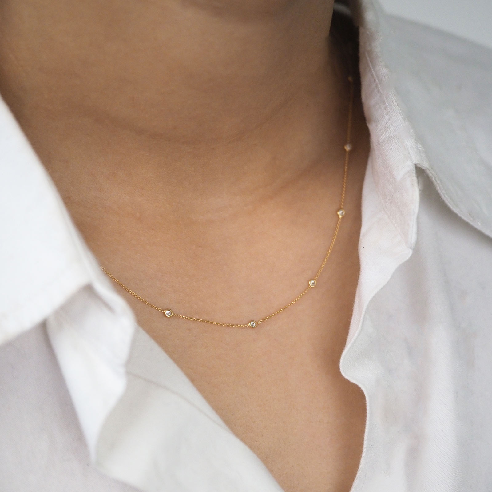 Thin Herringbone Necklace Chain | Hillberg & Berk