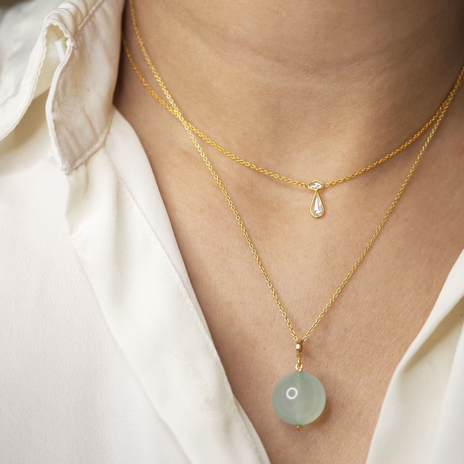 The Mini Puff Pendant Necklace – Yearly Company