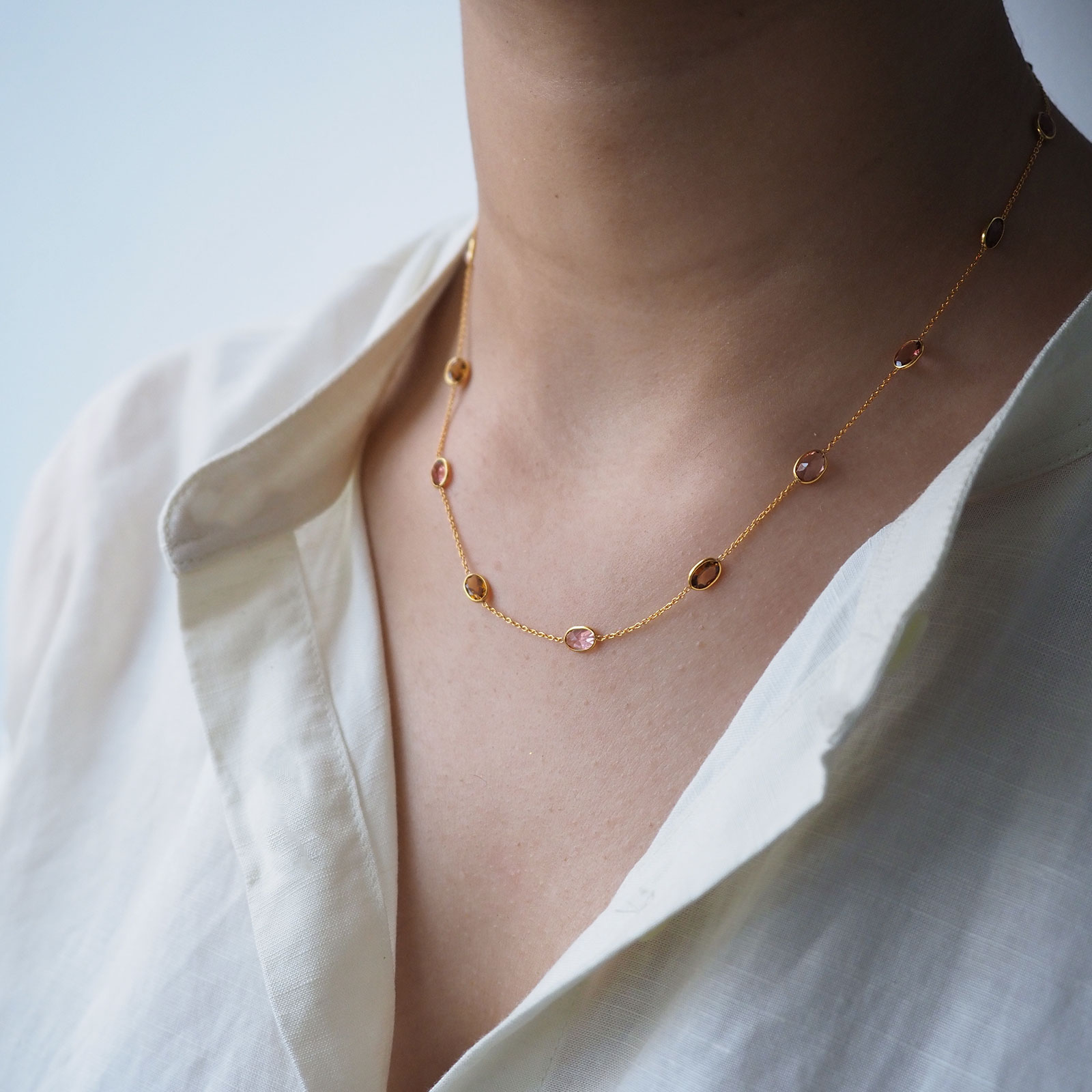 Aster Chain Necklace  18KT Gold - Melt Jewellery